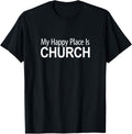 My Happy Place Is Church - Apparel | Top Conversion Title | Daily Wear Essential