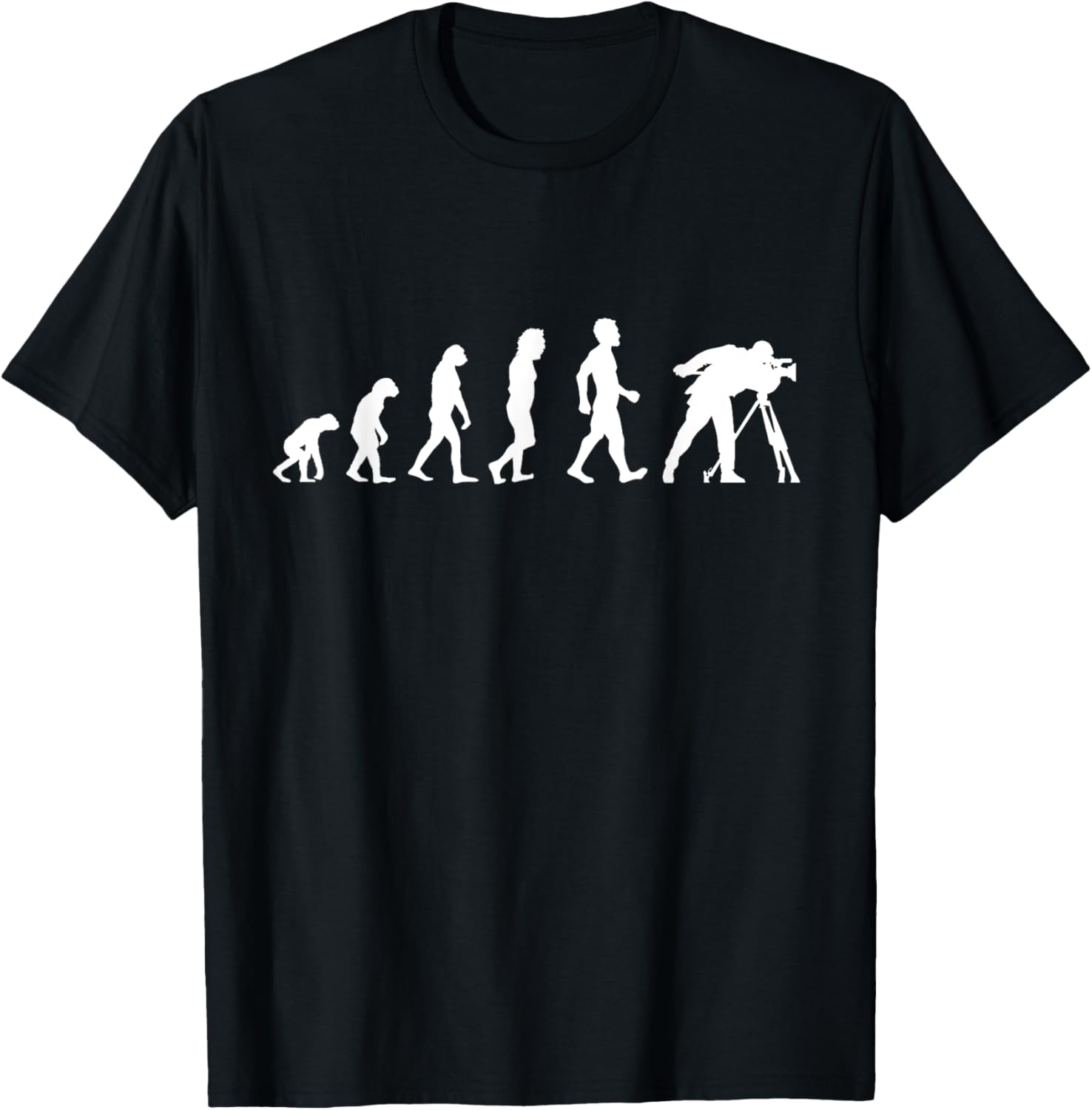 Evolution Of Cameraman Funny Filmmaker Film T Shirt Gift T-Shirt | Best Seller Pick | Perfect Gift Idea
