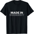 Burgundy Province Made In Place of Birth National Pride Apparel | Premium Quality | Aesthetic Casual Look