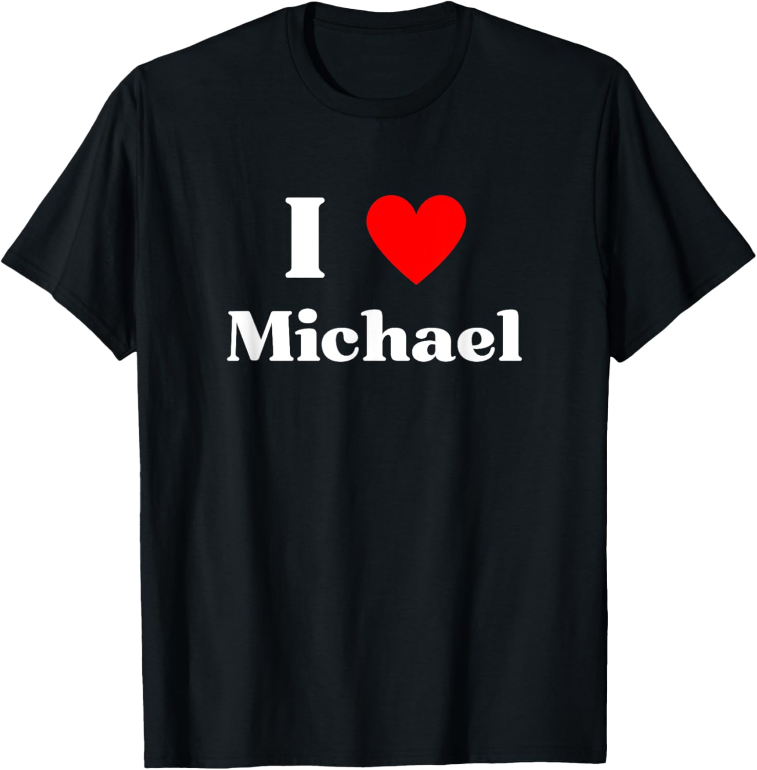 Fun Graphic I heart-I love Michael Apparel | US Best Seller