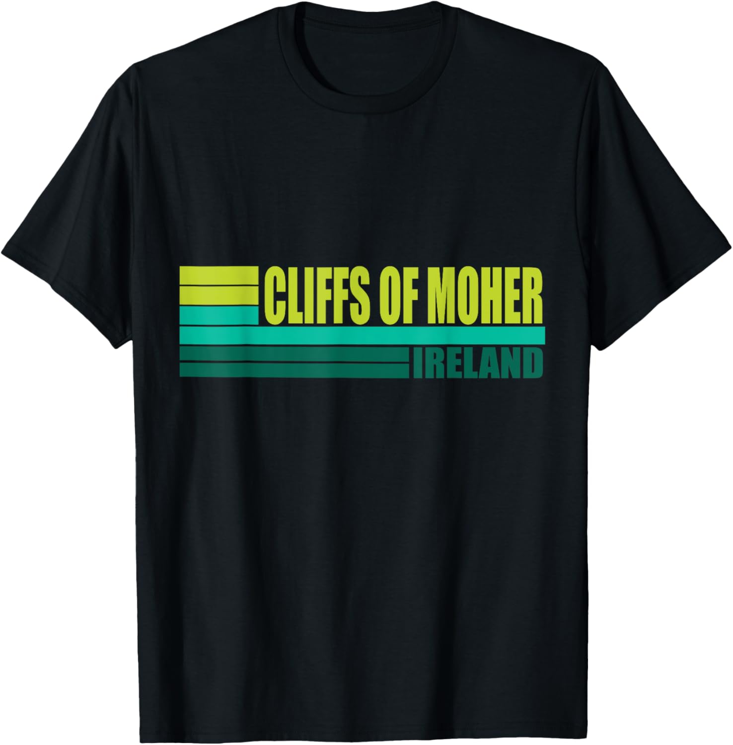 Green Retro Cliffs of Moher Tourist Places Ireland Coast UK Apparel | High Search Volume | Customer Favorite