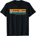 Vintage Sunset Stripes Gravel Place, Pennsylvania Apparel | Google Shopping Optimized | Aesthetic Casual Look