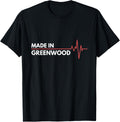 Made In Greenwood Indiana Place Of Birth Hometown Apparel | High Search Volume | Aesthetic Casual Look