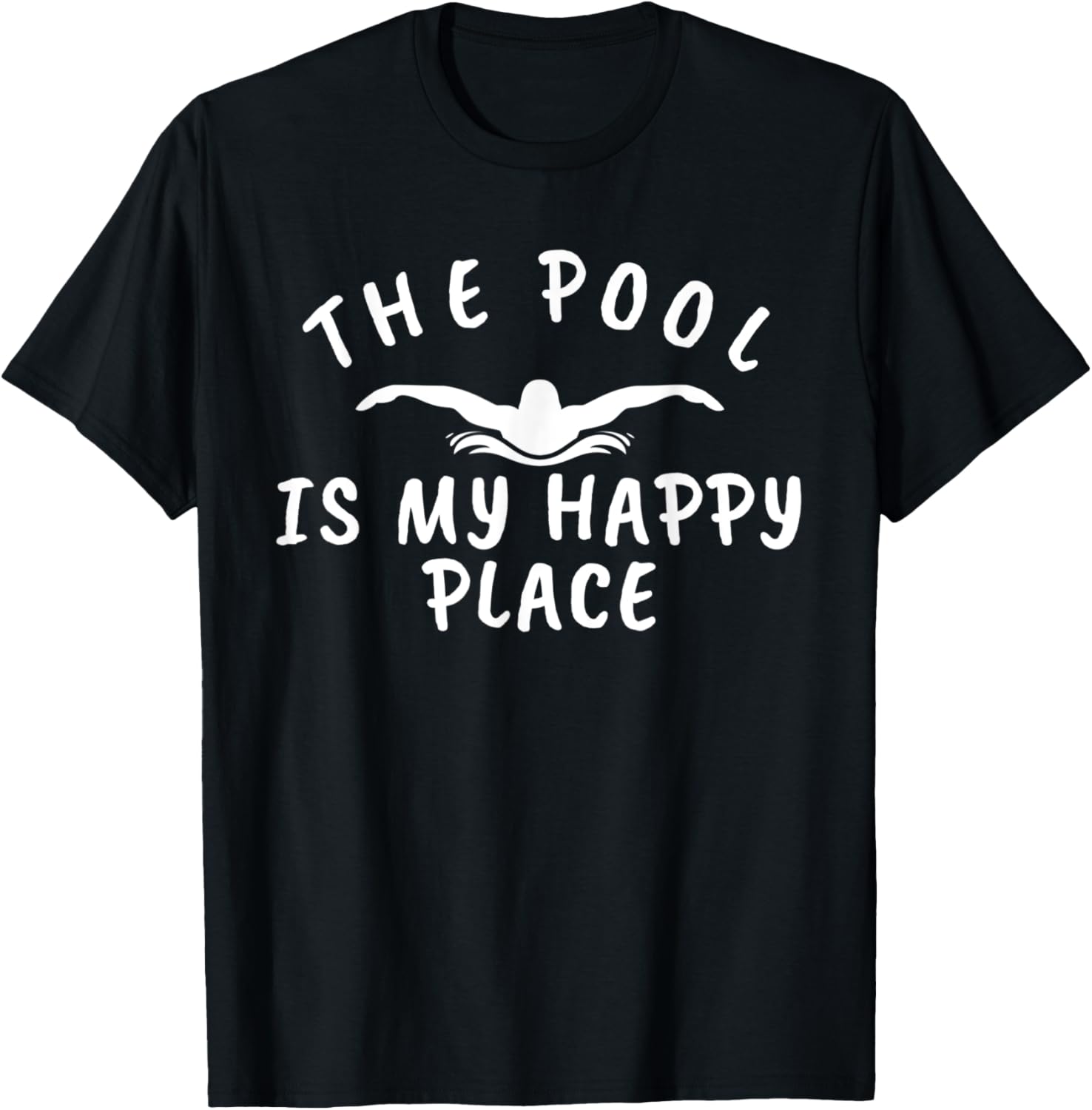 The Pool Is My Happy Place Funny Swimmers Apparel | US Viral Pick | Daily Wear Essential