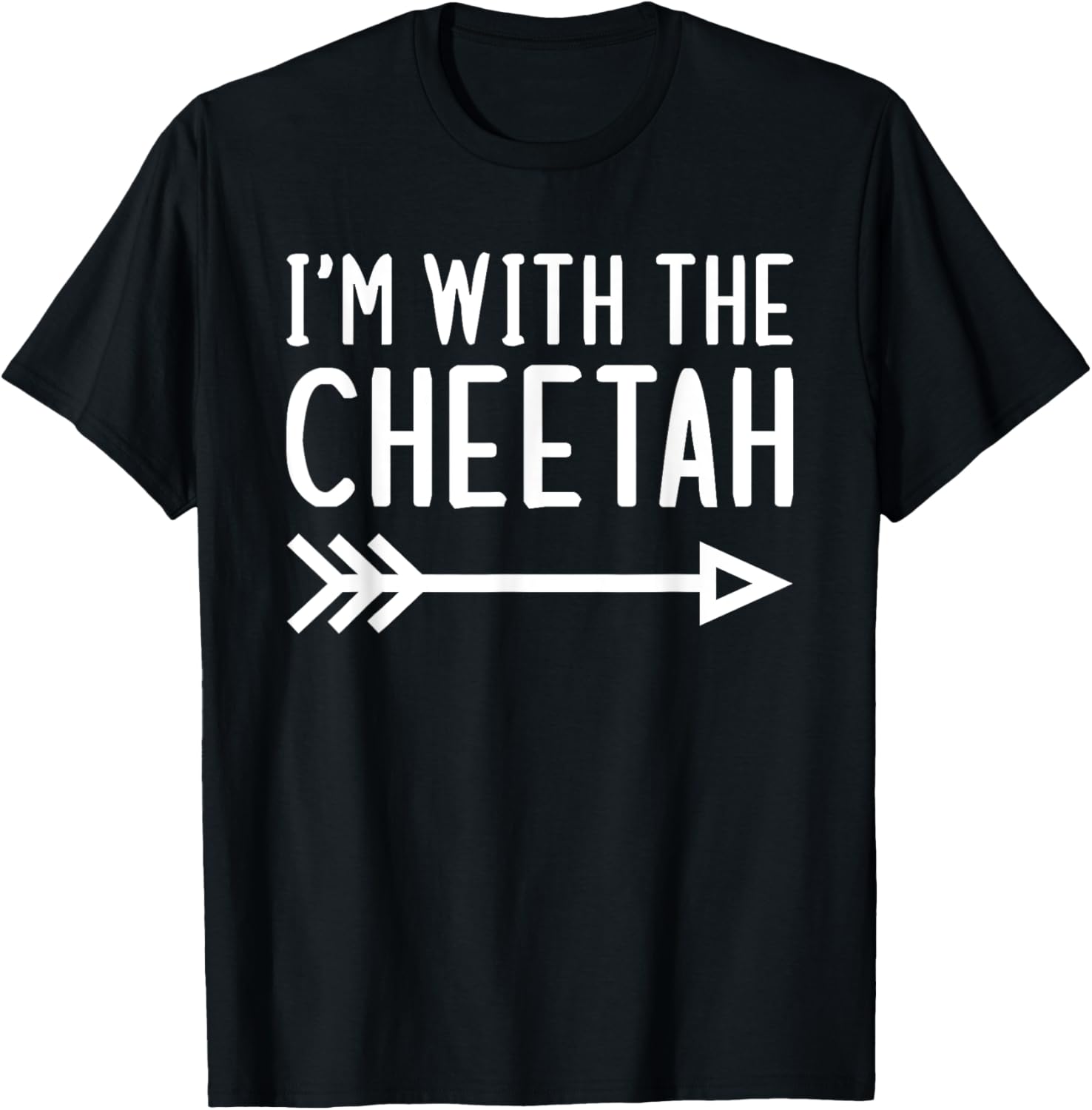 I m With The Cheetah Funny Matching Halloween Couple Costume Apparel Trending US Gift Ready