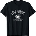 Lake Huron My Happy Place MI Boating Fishing Camping Apparel | Trending 2025 | Perfect Gift Choice