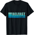 Blue Retro Belfast City Tourist Places Northern Ireland UK Apparel | Top Conversion Title | Customer Favorite