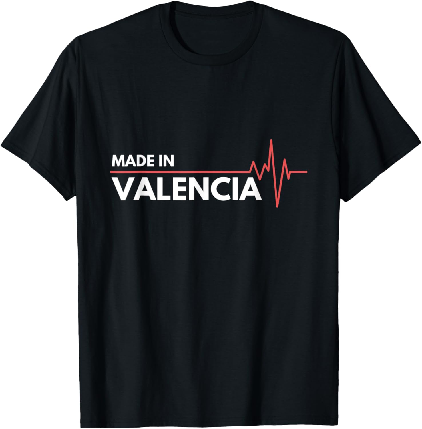 Made In Valencia Spain Espana Place Of Birth Heartbeat Apparel | Top Conversion Title | Top Rated Comfort