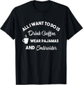 Womens Embroider Coffee Pajamas Funny Embroidery Craft Yarn Yarn Supply | Viral US Pick | Customer Favorite