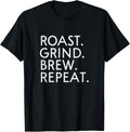 Roast Grind Brew Barista Coffeemaker Barista Apparel | Trending 2025 | Aesthetic Fit