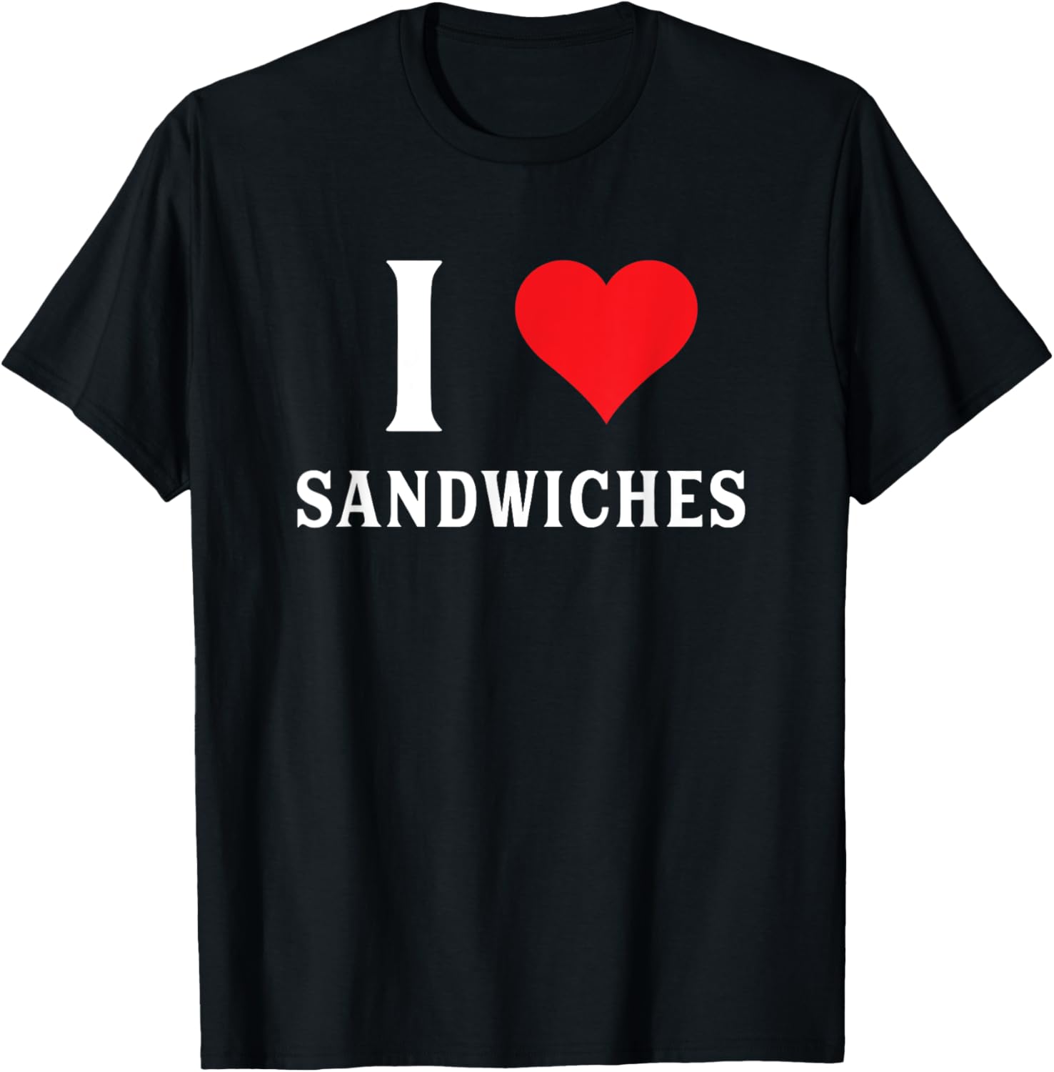Moose Bronco Unisex-Adults Kids Funny I Love Sandwiches Heart Graphic Apparel | Best Seller Pick | Perfect Gift Idea