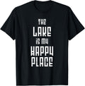 The Lake Is My Happy Place Boating Sailing Saying Graphic Apparel | Google Shopping Optimized | High CTR Boost
