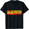 Red Retro Vintage Lake Minnetonka Real Place in Minnesota MN Apparel | Top Conversion Title | Daily Wear Essential
