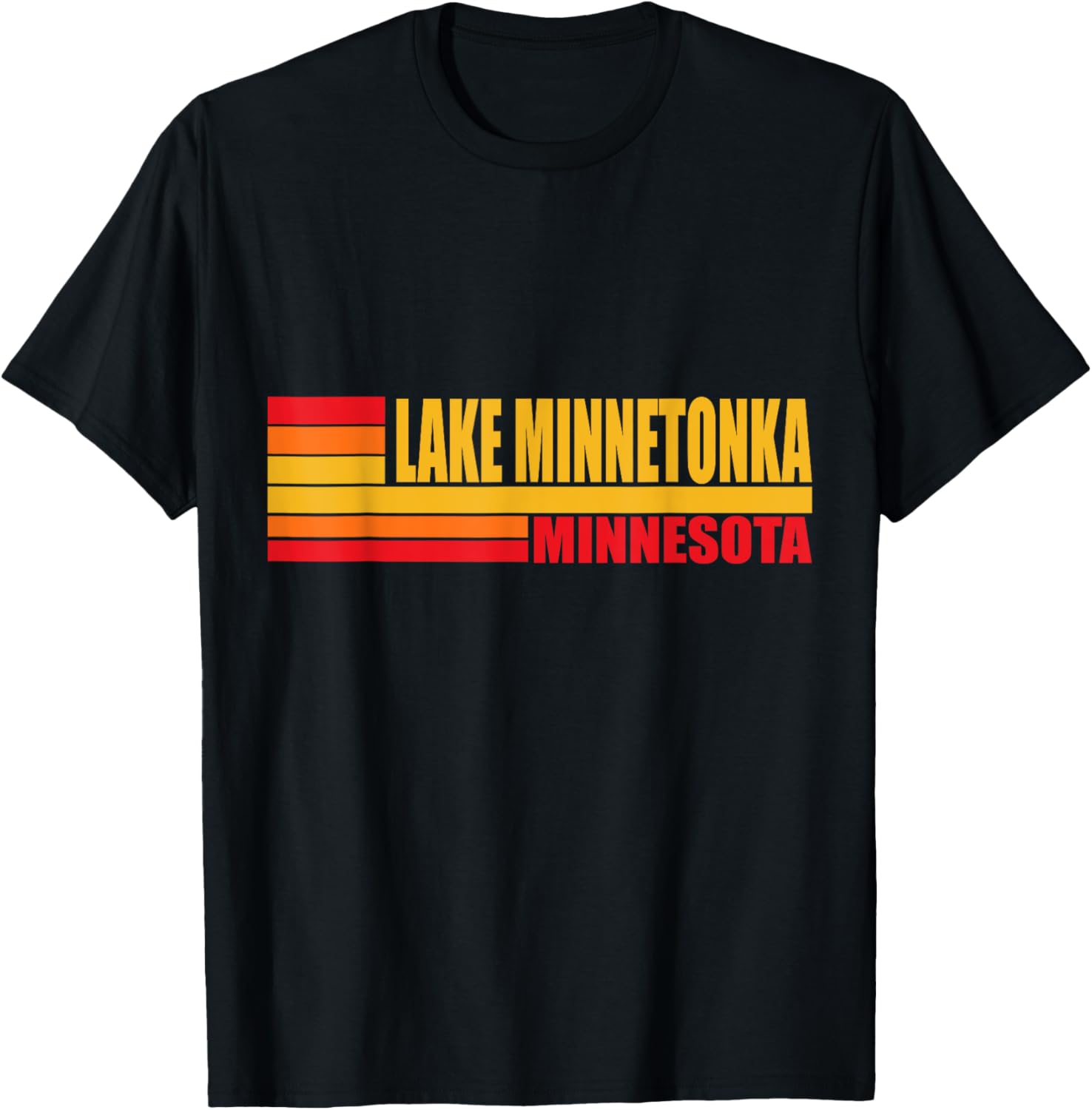 Red Retro Vintage Lake Minnetonka Real Place in Minnesota MN Apparel | Top Conversion Title | Daily Wear Essential