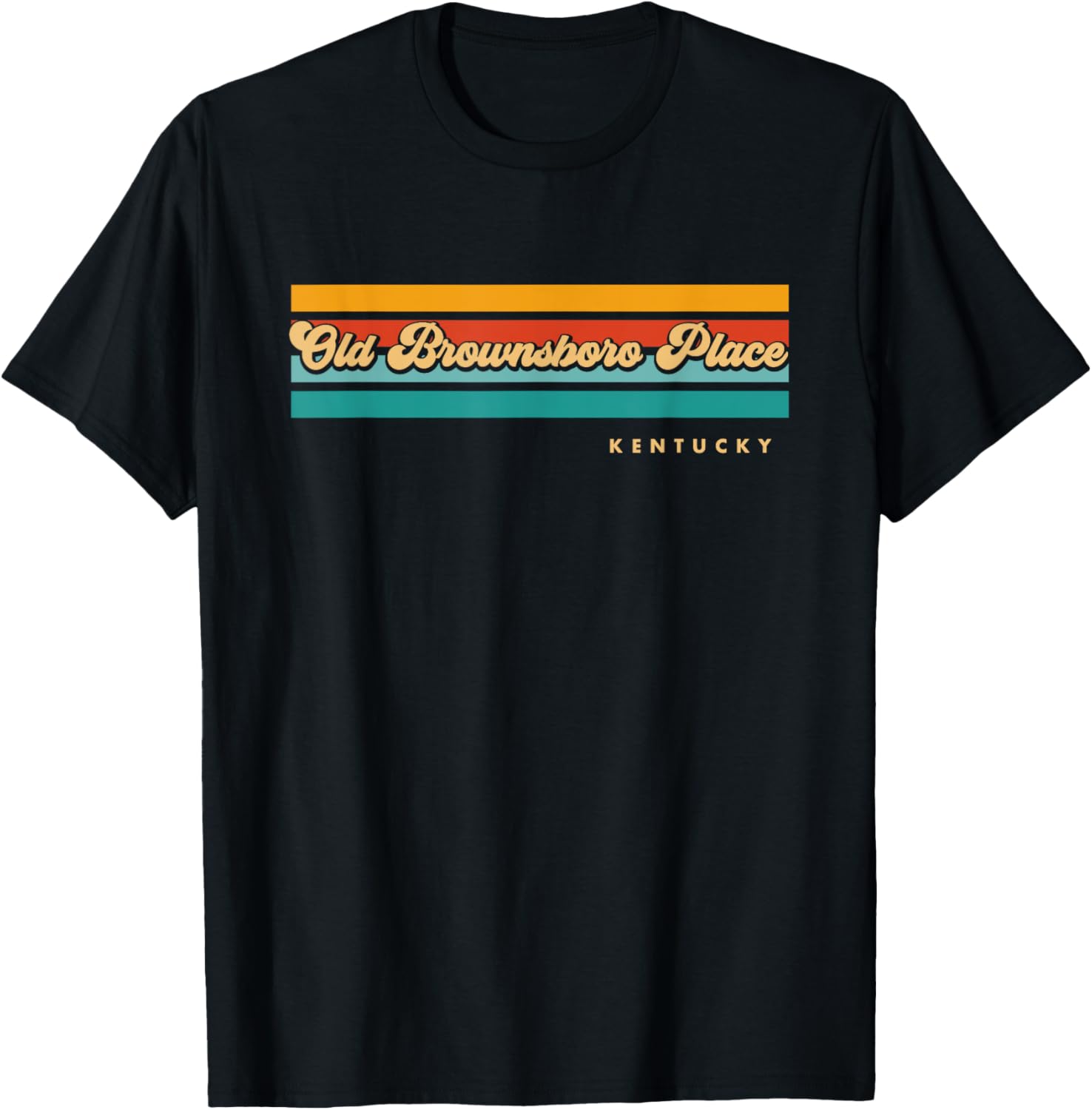 Vintage Sunset Stripes Old Brownsboro Place, Kentucky Apparel | Top Conversion Title | Customer Favorite