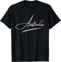Australia Travel Souvenir Red Heart Love Places to see Apparel | Trending 2025 | Aesthetic Casual Look