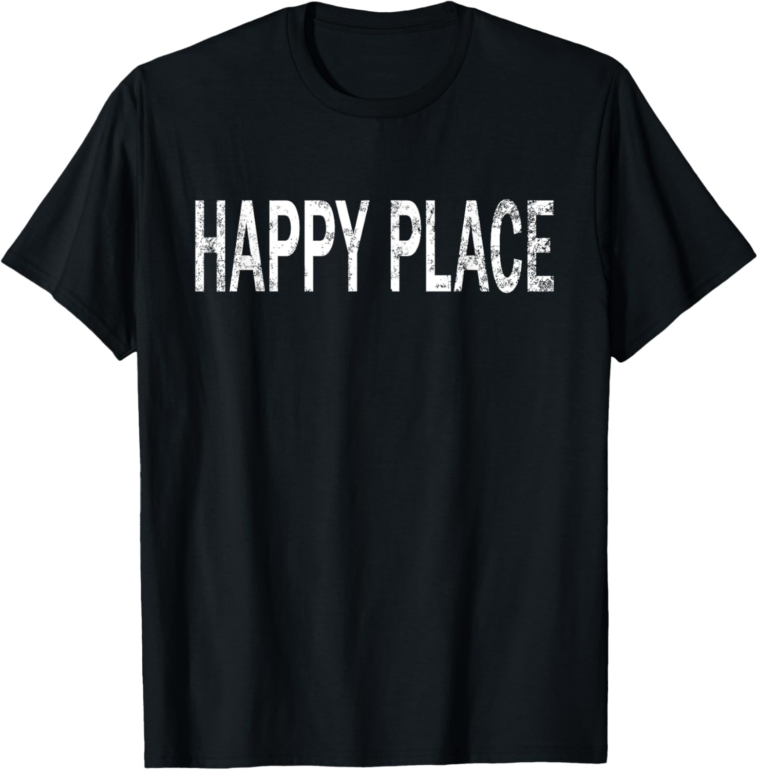 Vintage Happy Place Distressed Positive Vibes Apparel | High Search Volume | Perfect Gift Choice