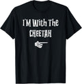I m With Cheetah Halloween Costume Funny Couples Matching Apparel Comfort Fit Best Seller Look