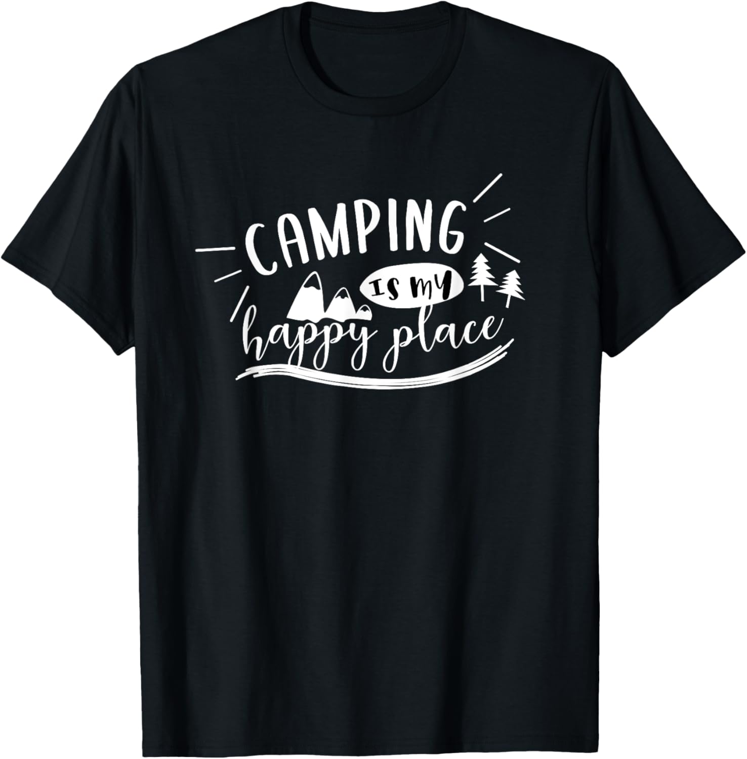 Camping is my Happy Place Apparel | Google Shopping Optimized | High CTR Boost