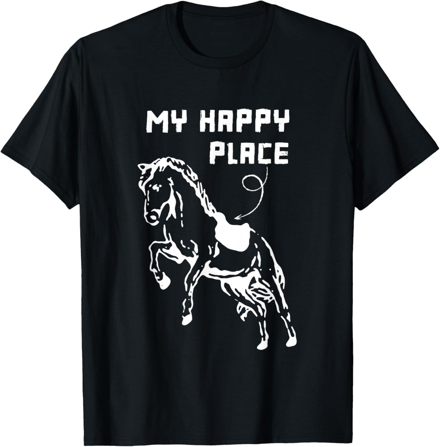 My Happy Place Horseback Riding Lover Equestrian Gifts Horse Apparel | US Viral Pick | Perfect Gift Choice