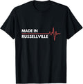 Made In Arkansas Russellville Place Of Birth Hometown Apparel | Google Shopping Optimized | Top Rated Comfort