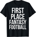 First Place Fantasy Football Shirt Funny 1st Winner Champion T-Shirt | Bestseller Style | Aesthetic Casual Look