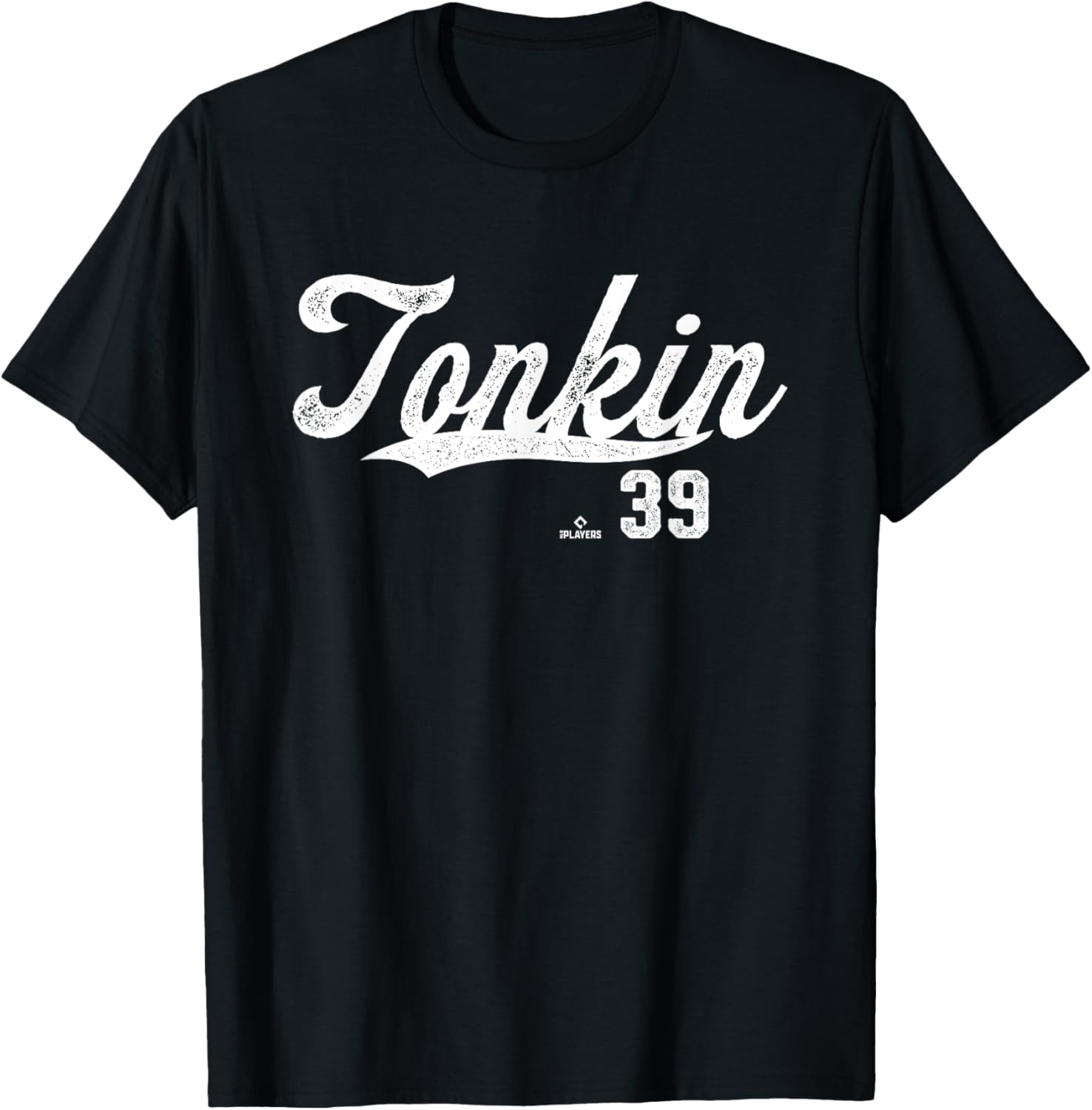 Distressed Swoosh Michael Tonkin Minnesota Baseball MLBPA Apparel | Everyday Casual Wear