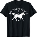 Funny Horseback Riding Horses Riders My Happy Place Horse Apparel | High Search Volume | Aesthetic Casual Look