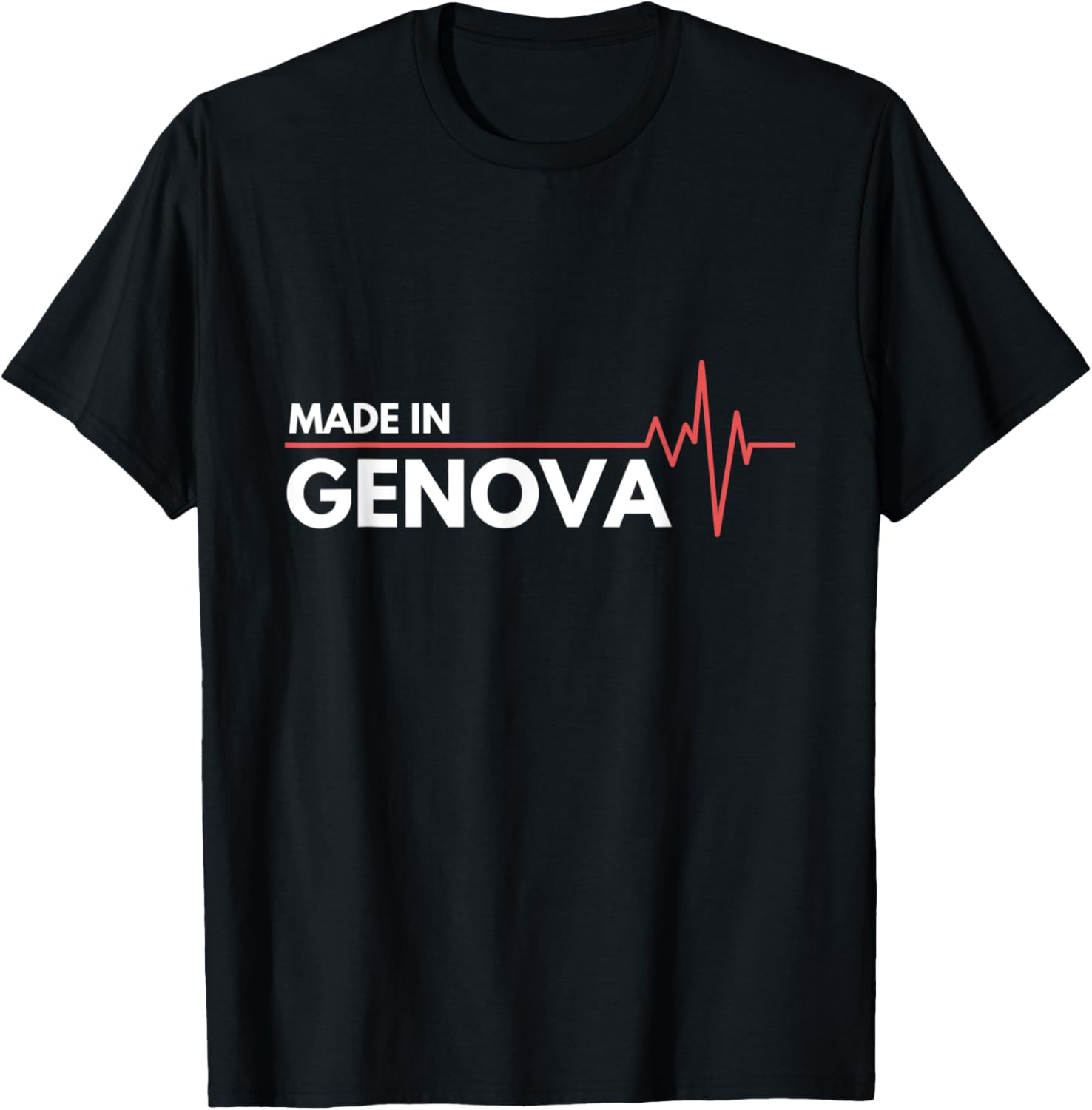 Made In Genova Italy Italia Place Of Birth Heartbeat Apparel | Trending 2025 | Top Rated Comfort