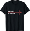 Made In Bethesda Maryland Place Of Birth Hometown Apparel | Premium Quality | Daily Wear Essential