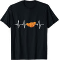 Croissant heartbeat ECG heart rate Apparel | Trending 2025 | Must-Have Style
