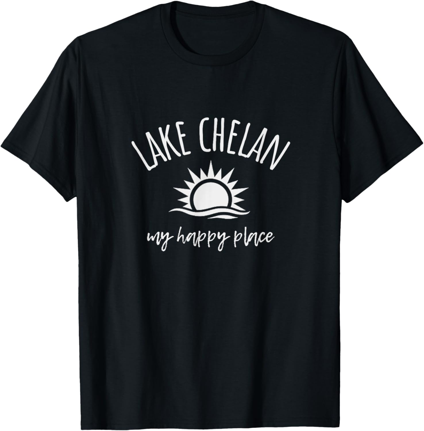 Lake Chelan WA Boating Fishing Camping Happy Place Apparel | Google Shopping Optimized | Aesthetic Casual Look
