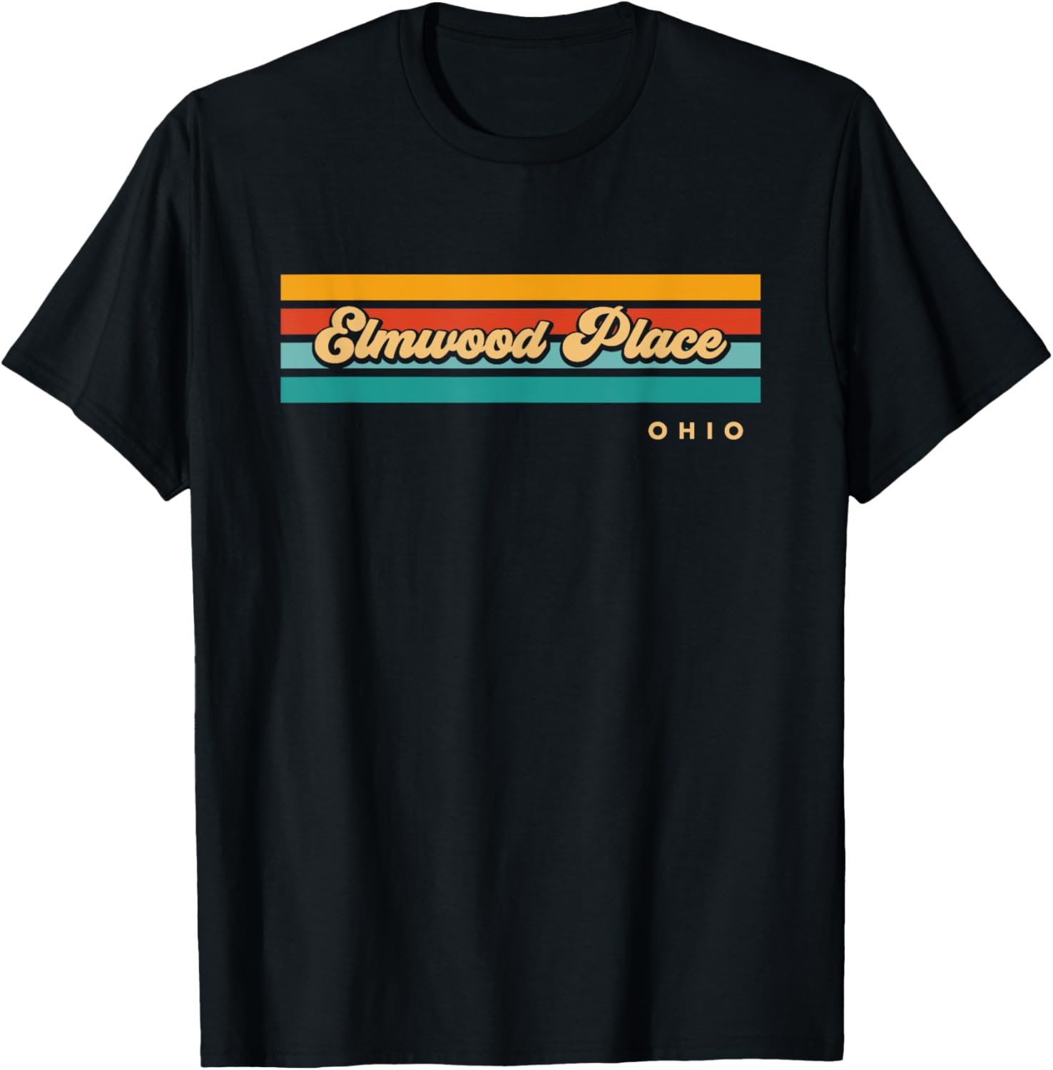 Vintage Sunset Stripes Elmwood Place, Ohio Apparel | Premium Quality | Perfect Gift Choice