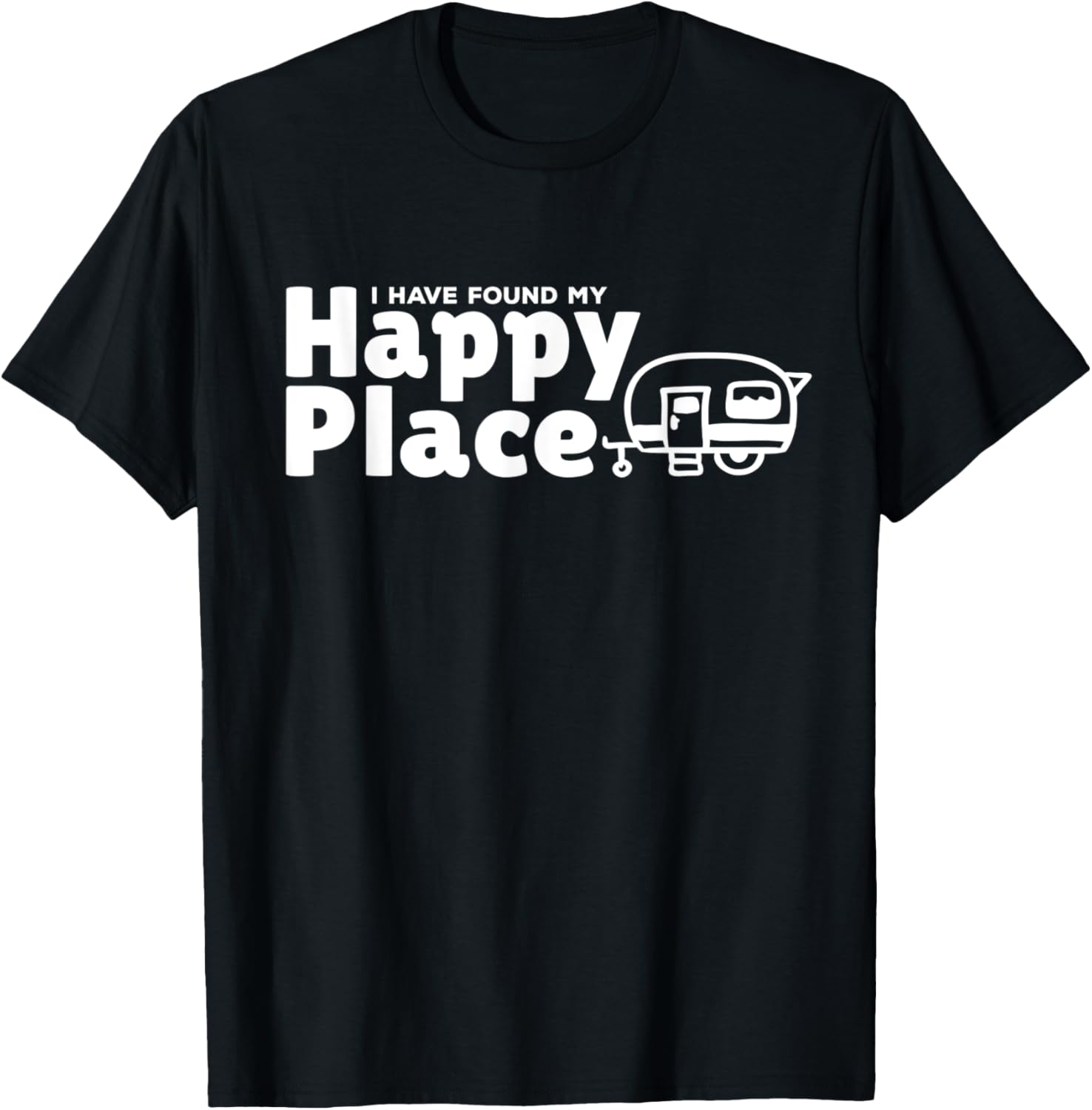 Found My Happy Place Camping Hobby Apparel | Google Shopping Optimized | Aesthetic Casual Look