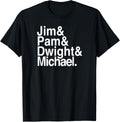 Jim & Pam & Dwight & Michael T-Shirt T-Shirt | Viral Streetwear Style
