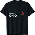 Born In Ohio Heartbeat Place Of Birth Apparel | US Viral Pick | Top Rated Comfort