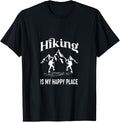 Hiking is my happy place - mountains - hobby apparel Apparel | High Search Volume | Aesthetic Casual Look