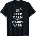 T-shirt for Knitters - Keep Calm & Carry Yarn Shirts T-Shirt | Premium Quality | Customer Favorite