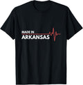 Born In Arkansas Heartbeat Place Of Birth Apparel | Top Conversion Title | Customer Favorite