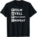 Film Yell Repeat Design Filmmaker Apparel | Premium Quality | Aesthetic Fit