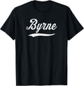 Distressed Script Michael Byrne Prospect Baseball Fan Gear Apparel | Premium Quality
