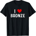 I Love Bronze - Heart - Distressed - Competition Third Place Apparel | High Search Volume | High CTR Boost