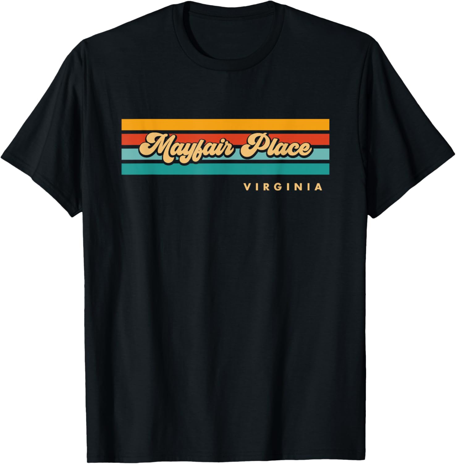 Vintage Sunset Stripes Mayfair Place, Virginia Apparel | US Viral Pick | Customer Favorite