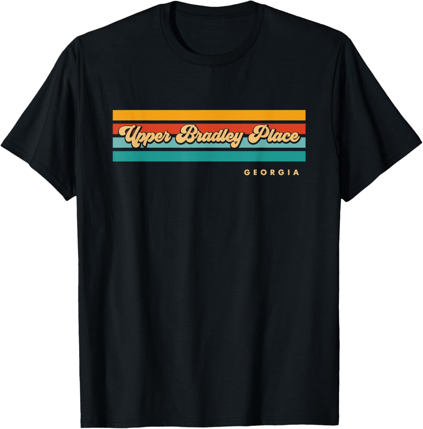 Vintage Sunset Stripes Upper Bradley Place, Georgia Apparel | US Viral Pick | High CTR Boost