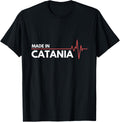 Made In Catania Italy Italia Place Of Birth Heartbeat Apparel | Google Shopping Optimized | High CTR Boost