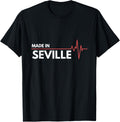 Made In Seville Spain Espana Place Of Birth Heartbeat Apparel | Top Conversion Title | High CTR Boost