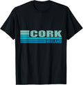 Blue Retro Cork City Village Tourist Places in Ireland UK Apparel | Bestseller Style | Customer Favorite