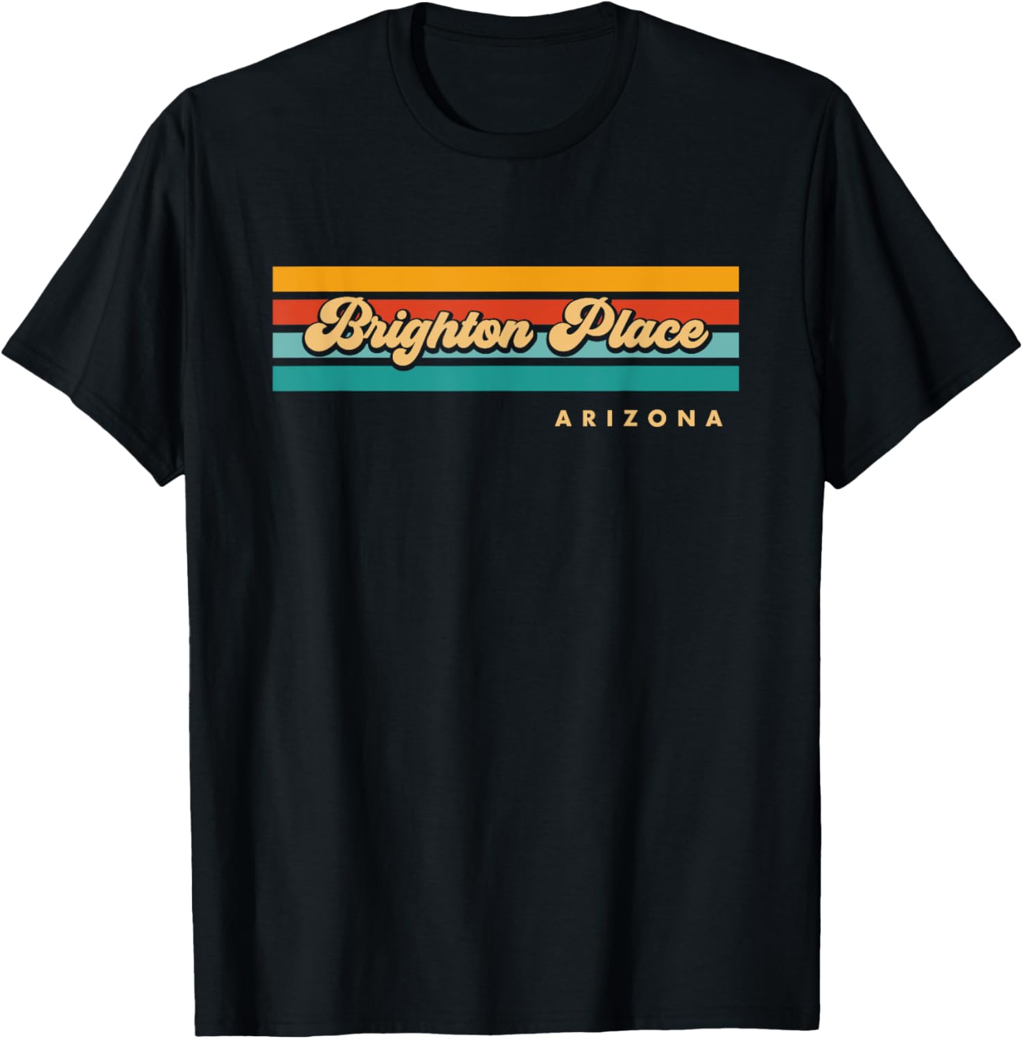 Vintage Sunset Stripes Brighton Place, Arizona Apparel | Bestseller Style | Daily Wear Essential