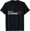 Made In Casteddu Italy Italia Place Of Birth Heartbeat Apparel | Premium Quality | High CTR Boost