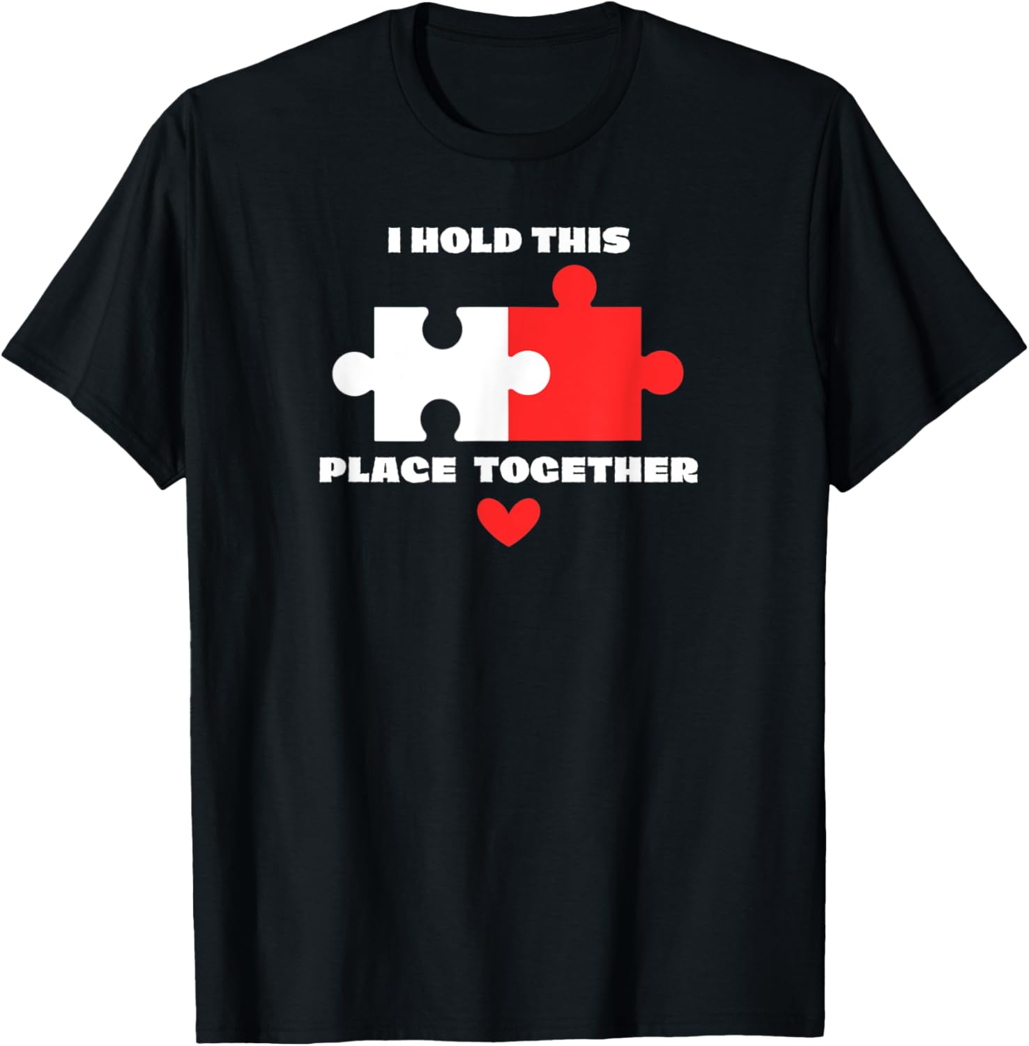 I Hold This Place Together Puzzle Pieces - Secretary Apparel | Google Shopping Optimized | Aesthetic Casual Look